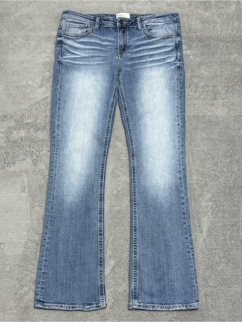 BKE Payton Bootcut Jeans Women 29Lx33.5 Medium Wash Stretch Western Casual Blue